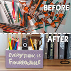 XPH Purple Inspirational Pen Pencil Holder Organizer - Image 6