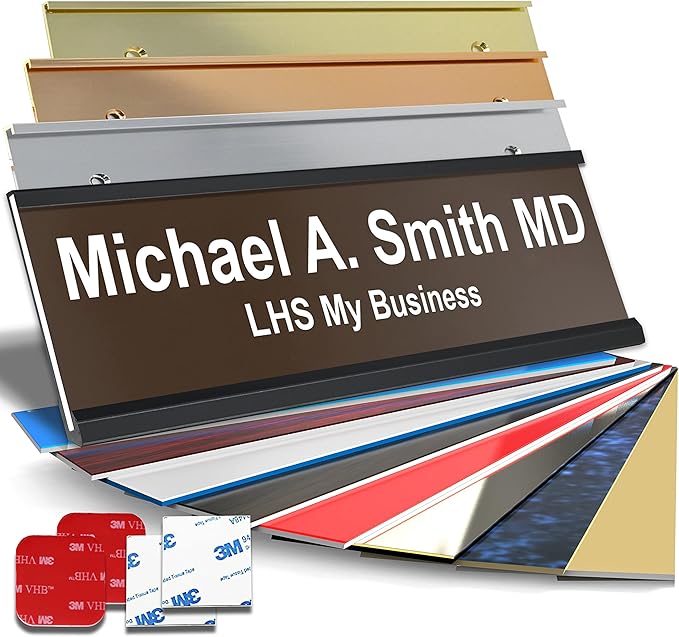 Custom Name Plate with Choice of Mounting by LHS+My+Business