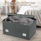 Graciadeco 75 Quarts Extra Large Decorative Storage Bins - Image 6