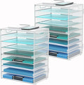 DALTACK 9-Tier Paper Letter Tray Desk Organizer by DALTACK