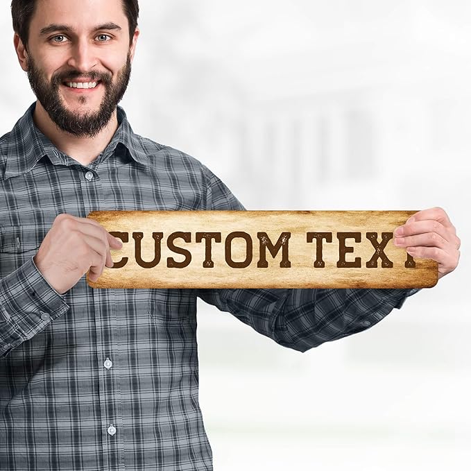Custom Sign, Custom Street Sign, 11 Font Colors, 13 Font Styles, 4 Hole Options - Image 2