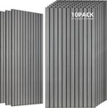 TO-TH Wood-Look Acoustic Wall Panels, 10 Pack 47.2” x 23.6” Sound Panels by TO-TH