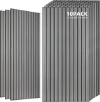 TO-TH Wood-Look Acoustic Wall Panels, 10 Pack 47.2” x 23.6” Sound Panels by TO-TH