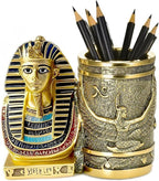 Daisylily Ancient Egyptian Pencil Holder, King Pharaoh Pen Cup, Pen Holder by Daisylily
