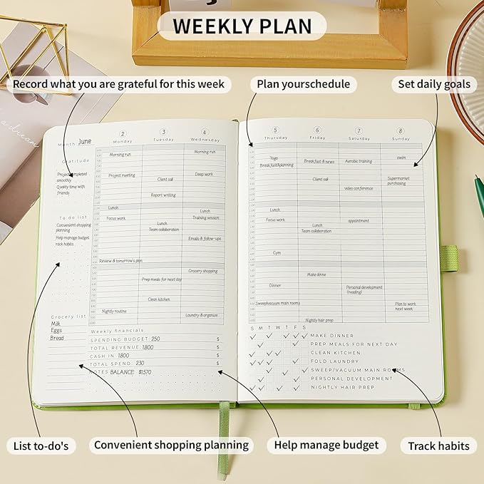 Crein Lynh 2025-2027 Premium Planner, Weekly & Monthly Calendar Planner - Image 5