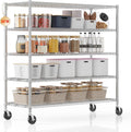 Homdox 5 Tier Storage Racks and Shelving, 3000LBS Commercial Adjustable Wire