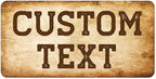 Custom Sign, Custom Street Sign, 11 Font Colors, 13 Font Styles, 4 Hole Options by MySignCenter