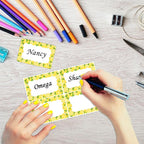 Wonmon 200 PCS Lemon Name Tags Stickers, Self Adhesive Lemon Style Name Tag - Image 4