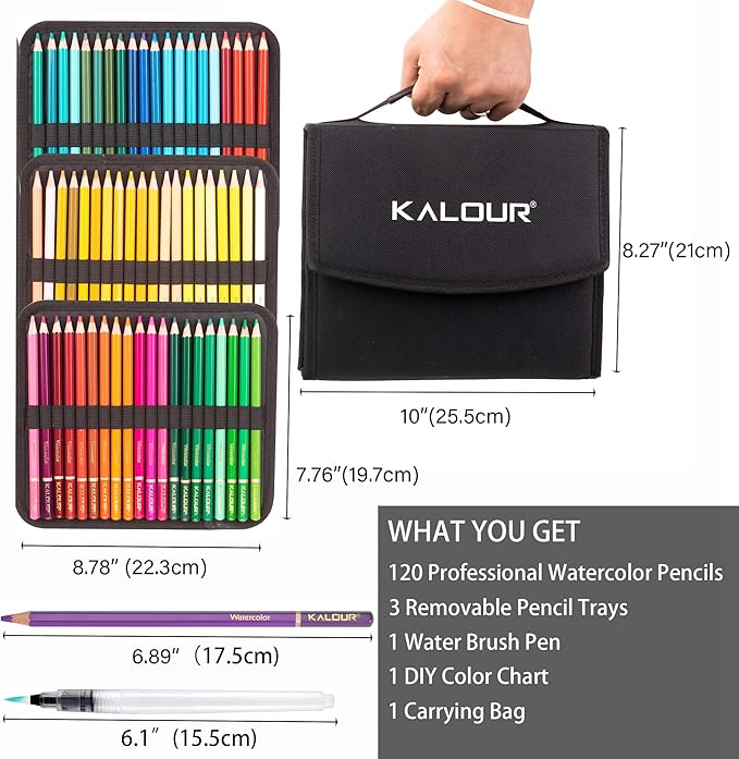 KALOUR Premium Watercolor Pencils, - Image 6