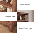 IDEALHOUSE 71" Farmhouse Bookshelf w/Adjustable Shelves & 31.5 in Whidth - Image 3