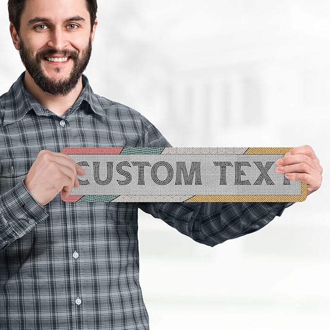 Custom Sign, Custom Street Sign, 11 Font Colors, 13 Font Styles, 4 Hole Options - Image 2