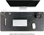 Felt Desk Mat, 35.5" x 15.8" Inches, Large Keyboard Mat, Wool Desk Pad - Image 2