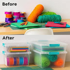 IRIS USA 6 Qt. Plastic Storage Bins Containers - Image 9