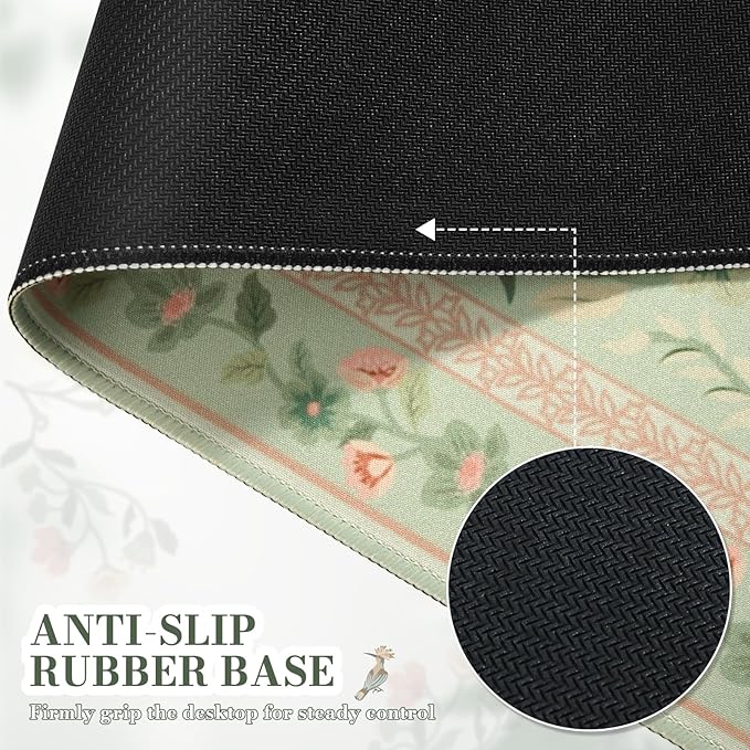 iCasso Desk Mat for Keyboard and Mouse, Large Mouse Pad, Desk Pad Mat, - Image 4