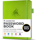 Clever Fox Password Book with alphabetical tabs. Internet Address Organizer by CleverFox