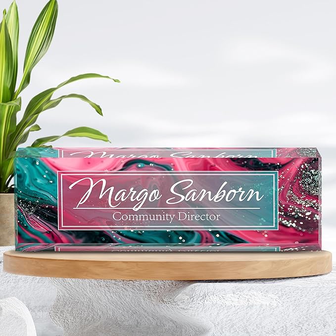Personalized Name Plate for Desk, Custom Desk Name Plate, Acrylic Name Plate - Image 7