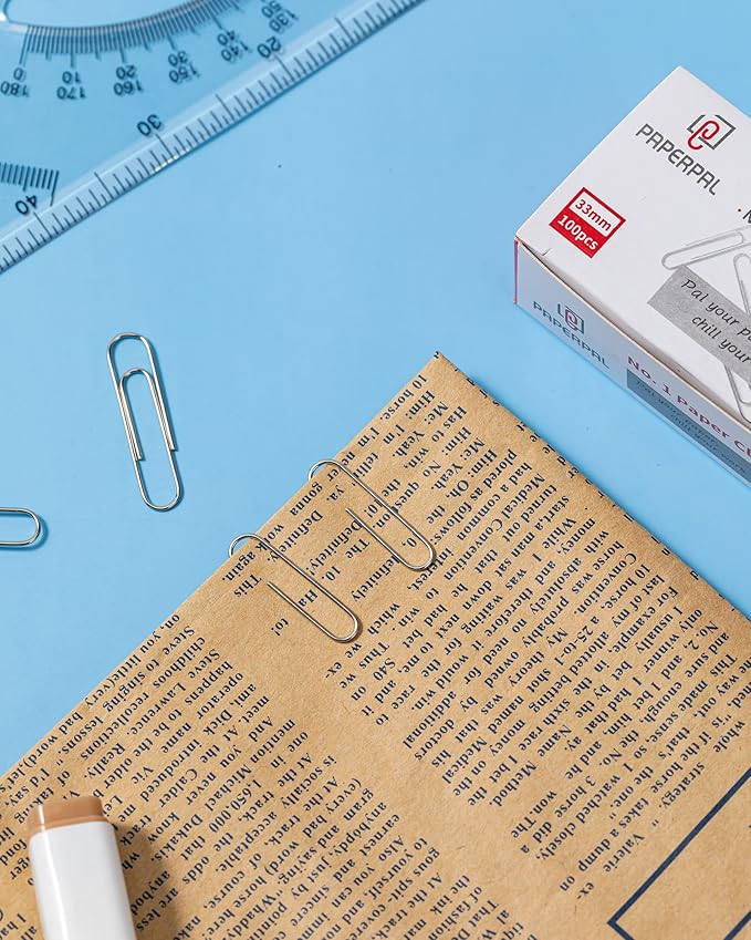 PAPERPAL Paperclips for Office School & Personal Use, #1 Smooth Paper Clip - Image 6