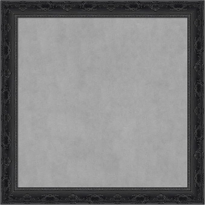 Amanti Art Black Framed Magnetic Board 28x28 Medium Vision Board by AmantiArt