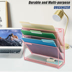 EASEPRES Desk File Organizer Mesh 4-Tier, Hanging Wall Mount Document - Image 6