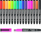 Shuttle Art Dry Erase Markers, 15 Colors Magnetic Whiteboard Markers, Fine Point by ShuttleArt