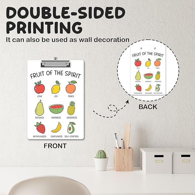 APIILVPQ Fruits Clipboard，Bible Verse Clipboards - Image 3