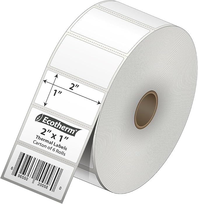 2"x1" Thermal Labels for Rollo, Offnova Label Printers and More - Image 2