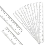 30PCS Clear Ruler Plastic Rulers 12 Inch, - Image 3