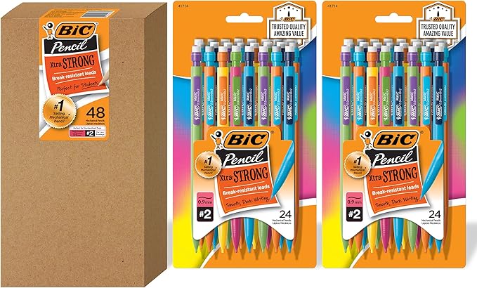 BIC Xtra-Strong Mechanical Pencil, Colorful Barrel, Thick Point by BIC