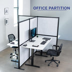 VIVO L-Shape Modular Corner Wall System, 3 Panels, Modern Professional Office - Image 4
