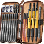 Nicpro 21PCS 1.3 mm Mechanical Pencil Set in Leather Bag by Nicpro