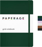PAPERAGE Graph Paper Journal Notebook, 160 Pages, Medium 5.6 in x 8 in by PAPERAGE