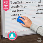 SCRIBBLEDO 30”x24” Large Magnetic Notebook Paper For Classroom Elementary Classroom Must Haves for Teachers Elementary Giant Dry Erase Magnetic Lined Paper for Whiteboard Third Fifth Grade Handwriting