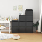 3-Drawer File Cabinet with Lock, Metal Vertical Filing Cabinets - Image 2