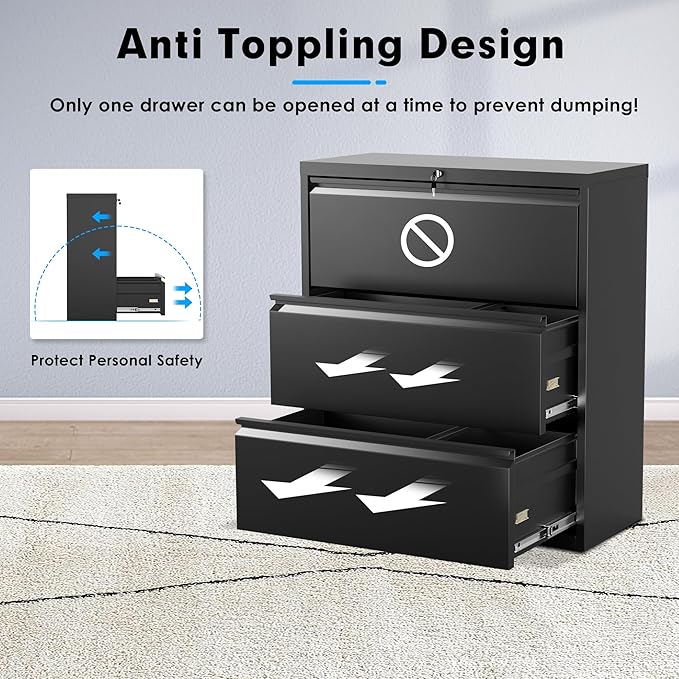 Pataku Metal Lateral File Cabinet - Image 6