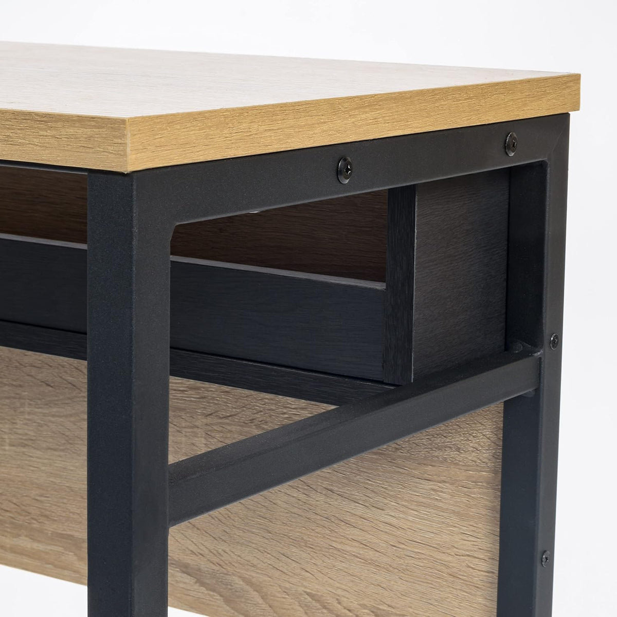 IRIS USA Computer Desk with Cable Organizer and Tray