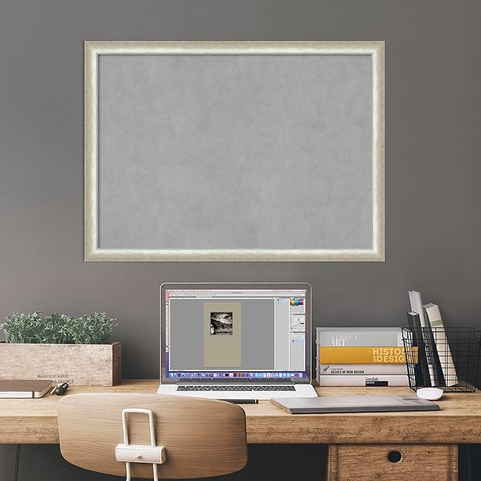 Amanti Art Silver Framed Magnetic Board 22x30 Medium Vision Board - Image 6