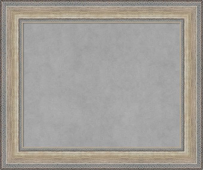 Amanti Art Silver Framed Magnetic Board 21x25 Small Vision Board by AmantiArt