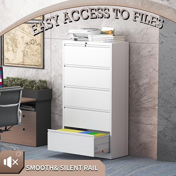 mysteeldepot 5 Drawer Lateral File Cabinet - Image 6