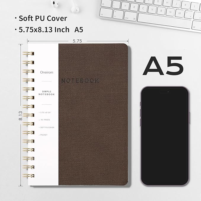 Spiral Notebook-5.75" x 8.125" College Ruled Journal - Image 2