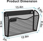 BOHDK Wall File Organizer, Mesh Hanging File Organizer, Home Office - Image 4