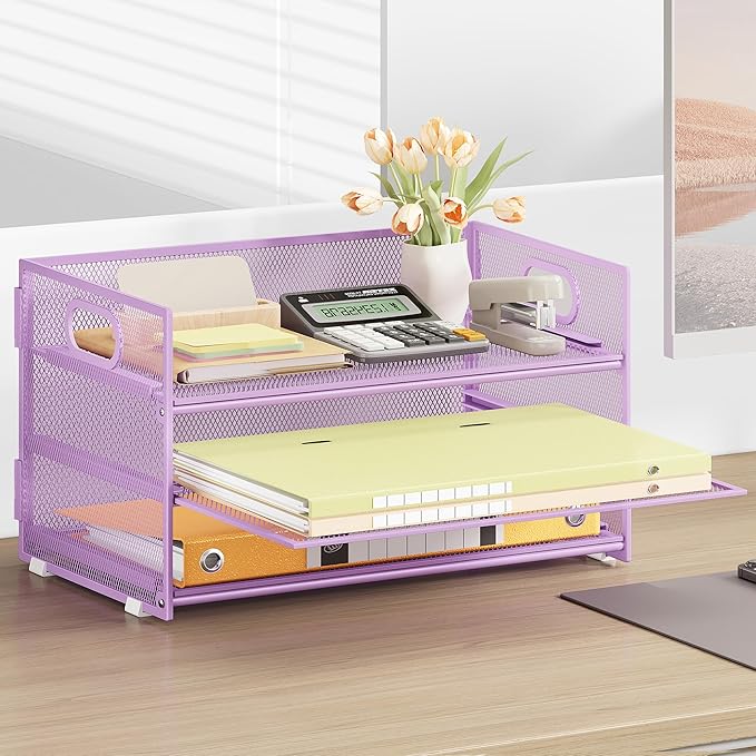 Subekyu 3 Tier Letter Tray Paper Organizer - Image 6