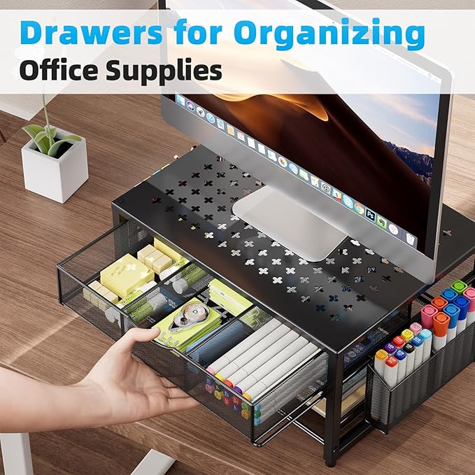 Marbrasse Metal Printer Stand for Desk - Image 7