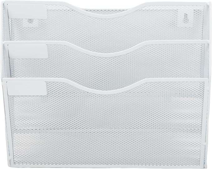 EASEPRES 3 Pocket Mesh Hanging Wall File Organizer, Wall Mounted Mail Paper - Image 5