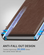 typecase Mens Wallet Card Holder: Pop Up Aluminum Case, Genuine Leather - Image 8