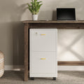 lavish home 2-drawer wooden file cabinet with lock, main product view