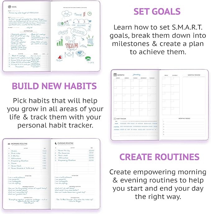 Wyze Planner Undated Daily Planner – 1-Year B5 Productivity Organizer - Image 3