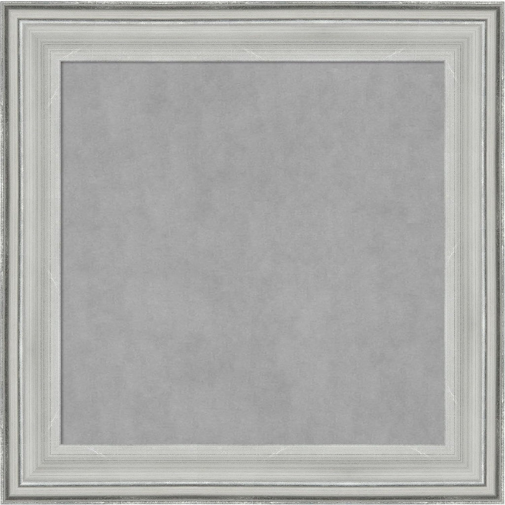 Amanti Art Silver Framed Magnetic Board 15x15 X-Small Vision Board