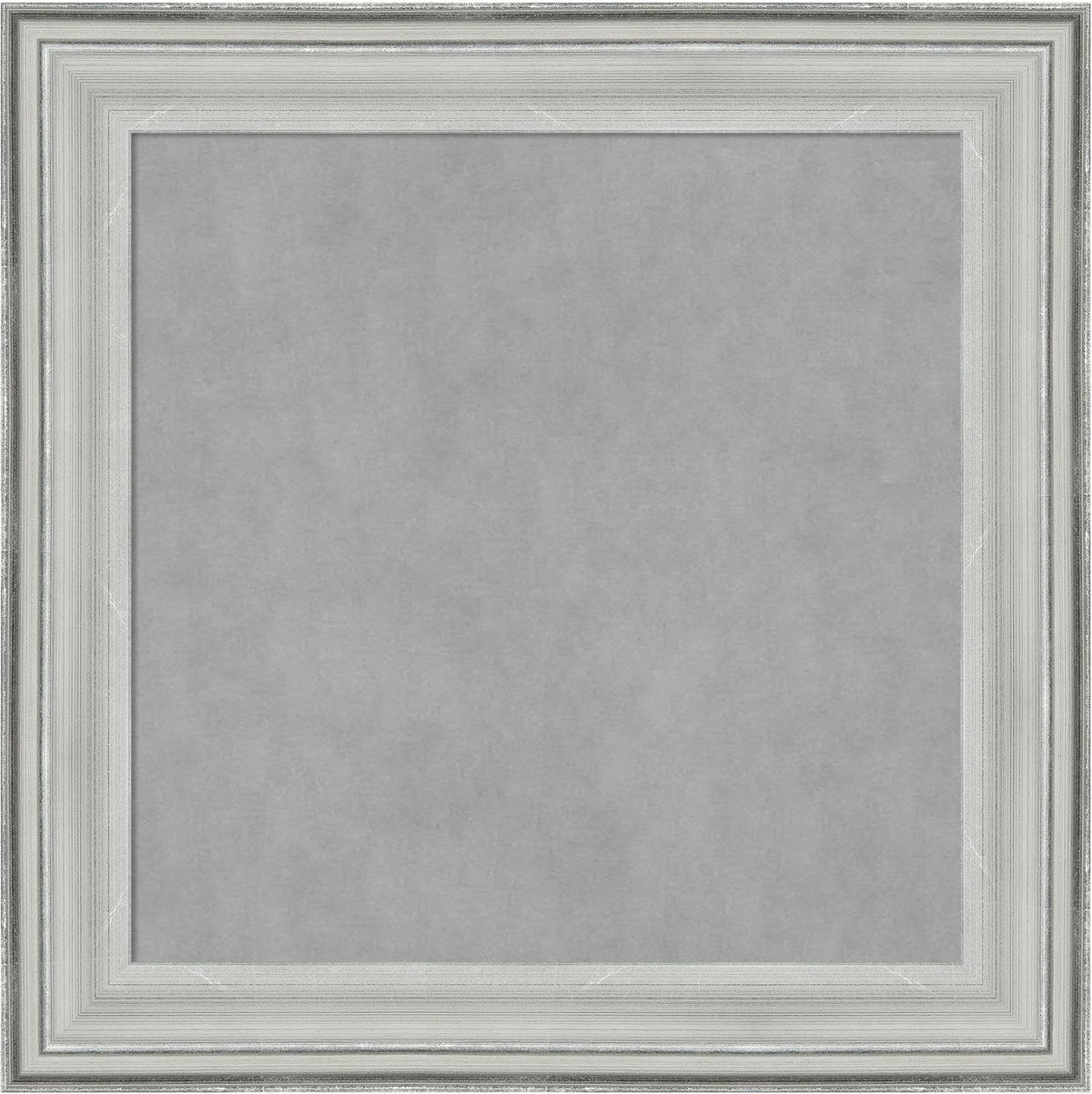 Amanti Art Silver Framed Magnetic Board 15x15 X-Small Vision Board