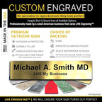 Personalized Name Plate with Choice of Mounting Holders - Image 2