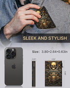 typecase Mens Wallet Card Holder: Pop Up Aluminum Case, Carbon Fiber Leather - Image 6